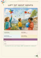 Vorschau - Arbeitsblätter - NMG Luft ist nicht nichts Luftdruck Wind Experimente 3 4 Klasse - Deckblatt