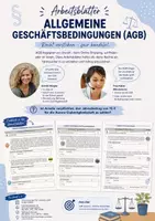 Vorschau - Arbeitsblätter - Allgemeine Geschäftsbedingungen (AGB) - Deckblatt