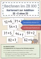 Vorschau - Fördermaterial/Inklusion - Rechnen bis 100 - Kartset I: Addition ZE + E ohne Zehnerübergang - Deckblatt
