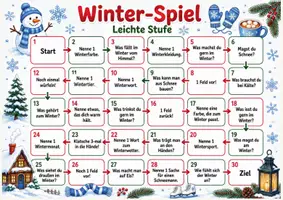 Vorschau - Stundenentwürfe - Brettspiel Winter | Grundschule | DaZ/DaF/Deutsch - Seite 1