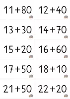 Vorschau - Fördermaterial/Inklusion - Rechnen bis 100 - Kartset III: Addition ZE + Z - Seite 3
