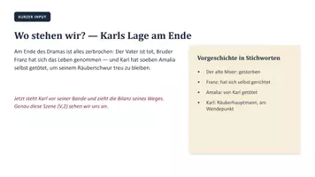 Vorschau - Stundenentwürfe - Die Räuber – Karls Ende: Unterrichtsentwurf Klasse 10 zur Kritik an der Selbstjustiz - Seite 2