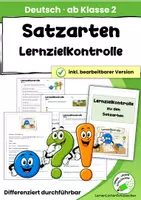 Vorschau - Arbeitsblätter - Satzarten-Materialpaket | Aussagesatz, Fragesatz & Aufforderungssatz | Deutsch Klasse 2 | 100+ Seiten - Seite 2
