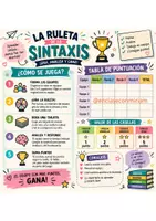 Vista previa - Juegos / Gamificación - LA RULETA DE LA SINTAXIS- Juego cooperativo para ESO y Bach - página 1