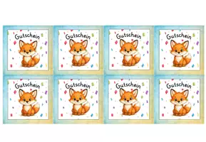 Vorschau - Bildkarten - Hausaufgabengutschein Klassentier Fuchs - Seite 2