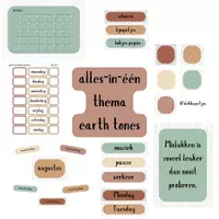 Voorbeeld - Klassenmanagement them earth tones, alles-in-één - Voorblad