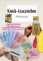 Vorschau - Anderer Materialtyp - Knick-Lesezeichen für Klassenbibliothek I Geschenk I Otterklasse - Deckblatt