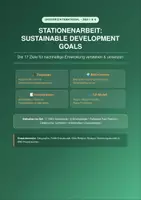 Vorschau - Arbeitsblätter - SDG's Stationenarbeit | Lernen und Vertiefen - Deckblatt