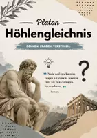 Vorschau - Arbeitsblätter - Platon - Höhlengleichnis aus „Der Staat“ (Politeia) - Deckblatt