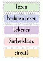 Voorbeeld - Dagritmekaarten en agenda thema soft pastel - Pagina 3