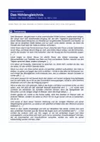 Vorschau - Arbeitsblätter - Platon - Höhlengleichnis aus „Der Staat“ (Politeia) - Seite 1