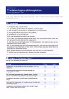 Vorschau - Arbeitsblätter - Wittgenstein – Tractatus Logico-Philosophicus - Seite 1