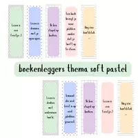 Voorbeeld - Boekenleggers thema soft pastel - Voorblad
