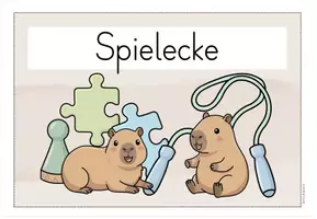 Vorschau - Poster - Schilder Capybaraklasse | Klassenraum-Beschriftung Capybara - Seite 3