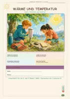 Vorschau - Arbeitsblätter - NMG Waerme und Temperatur Sonne Schatten Isolation 3 4 Klasse - Deckblatt