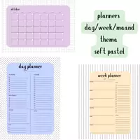 Voorbeeld - Planners thema soft pastel - Voorblad