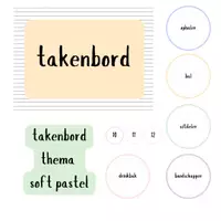 Voorbeeld - Takenbord thema soft pastel - Voorblad