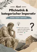 Vorschau - Arbeitsblätter - Kant - Pflichtethik und kategorischer Imperativ - Deckblatt