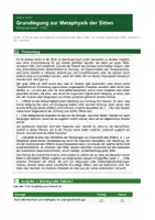 Vorschau - Arbeitsblätter - Kant - Pflichtethik und kategorischer Imperativ - Seite 1