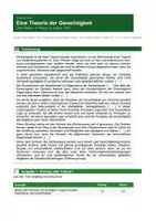 Vorschau - Arbeitsblätter - John Rawls - Eine Theorie der Gerechtigkeit - Seite 1