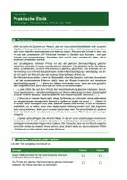 Vorschau - Arbeitsblätter - Peter Singer - Praktische Ethik l Utilitarismus, Tierethik und moralische Verantwortung - Seite 1