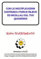 anteprima - Materiale di supporto/inclusione - ATTIVITÀ DI CONSOLIDAMENTO SULLE TABELLINE - Pagina 1