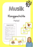 Vorschau - Arbeitsblätter - Klanggeschichte Herbst - Begleitung mit Instrumenten - Deckblatt