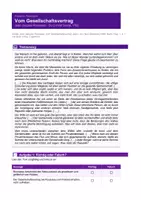 Vorschau - Arbeitsblätter - Rousseau - Gesellschaftsvertrag - Seite 1