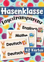 Vorschau - Präsentationen/Tafelbilder - Hasenklasse - Tagestransparenz (Klassentier) - Deckblatt