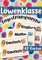 Vorschau - Präsentationen/Tafelbilder - Löwenklasse - Tagestransparenz (Klassentier) - Deckblatt