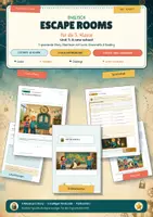 Vorschau - Stundenentwürfe - Escape Room Englisch Klasse 5 – Unit 1 „A new school“ | 3 Storys, 3-fach differenziert + Lösungen - Deckblatt