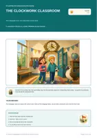 Vorschau - Stundenentwürfe - Escape Room Englisch Klasse 5 – Unit 1 „A new school“ | 3 Storys, 3-fach differenziert + Lösungen - Seite 1