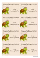 Vorschau - Mal- und Bastelvorlagen - Schildkrötenklasse - Gutscheine (Klassentier) - Seite 3
