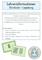Vorschau - Spiele - Strichliste Legeübung Zahlenraum 20 - Seite 1
