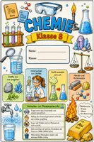 Vorschau - Arbeitsblätter - Deckblätter zum Ausmalen - Chemie Sachsen Oberschule - RSA - Deckblatt