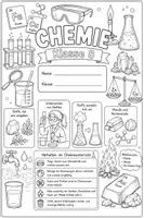 Vorschau - Arbeitsblätter - Deckblätter zum Ausmalen - Chemie Sachsen Oberschule - RSA - Seite 1