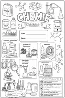Vorschau - Arbeitsblätter - Deckblätter zum Ausmalen - Chemie Sachsen Oberschule - RSA - Seite 3