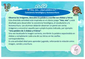 Vista previa - Juegos / Gamificación - VEO...VEO...ADIVINA LA PALABRA. - página 1