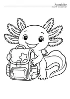 Vorschau - Mal- und Bastelvorlagen - Axolotlklasse - Ausmalbilder (Klassentier) - Seite 3