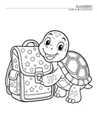Vorschau - Mal- und Bastelvorlagen - Schildkrötenklasse - Ausmalbilder (Klassentier) - Seite 3