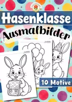 Vorschau - Mal- und Bastelvorlagen - Hasenklasse - Ausmalbilder (Klassentier) - Deckblatt