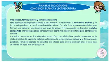 Vista previa - Juegos / Gamificación - ENCADENA SÍLABAS PARA FORMAR PALABRAS - página 1