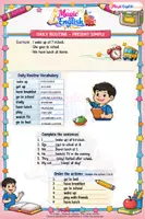 anteprima - Esercizi - DAILY ROUTINE - REVIEW - RIPASSO PER LA CLASSE 5 - Pagina di copertina