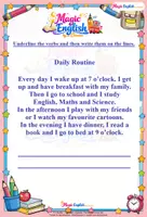 anteprima - Esercizi - DAILY ROUTINE - REVIEW - RIPASSO PER LA CLASSE 5 - Pagina 2