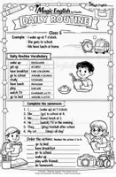 anteprima - Esercizi - DAILY ROUTINE - REVIEW - RIPASSO PER LA CLASSE 5 - Pagina 3