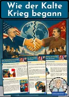 Vorschau - Arbeitsblätter - Kalter Krieg 1947 - Vom Verbündeten zum Gegner - Unterrichtseinheit mit Lösungen Geschichte Klasse 9/10 - Deckblatt