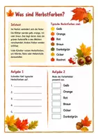 Vorschau - Arbeitsblätter - Herbstbild - Baum - Seite 1