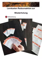 Vorschau - Arbeitsblätter - Lernkarten Redoxreaktion zur Wiederholung - Chemie - Deckblatt
