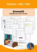 Vorschau - Arbeitsblätter - Deutsch DAZ/DAF Grammatik Nebensätze mit weil_dass - Deckblatt