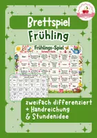 Vorschau - Stundenentwürfe - Brettspiel Frühling | Grundschule | DaZ/DaF/Deutsch - Deckblatt